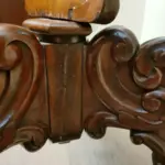 Antique French Tapestry Fire Screen, Victorian Period - Image 9