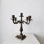Ornate Metal Candlesticks with Minor Flaw, Pair of Candleholders, Baroque Style, Pair Candle-holders - Image 5