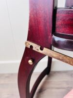 Vintage Library Step Stool, Library Wood Folding Stool, Ladder Collapsible Chair, Interior Design, Home Furniture - Image 6