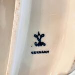 Porcelain Dresden Table Lamp – Lace Figurine Lamp, Collectible German Accent Light - Image 8