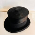 1930s Silk Top Hat – Men's Black Formal Hat with Original Box - Image 5