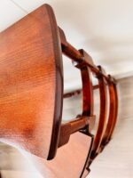 Carved Wood Spiral Library Ladder – Four Tiers, Antique Semi-Circular Design - Image 6