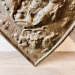 Copper and Brass Wall Plaque – Heraldic Shield with Crossed Swords, Medieval Style Accent - Image 4