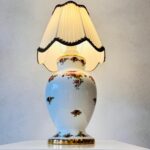 Royal Albert Porcelain Lamp – Old Country Roses Floral Table Light, Large 1960s Ceramic Lamp - Image 3