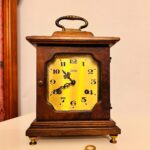 Vintage Telma Mantel Clock with Hermle German Movement – 1970s