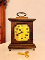Vintage Telma Mantel Clock with Hermle German Movement – 1970s