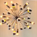 Chrome Sputnik Chandelier – 1970s Atomic Space Age Pendant Light - Image 5