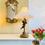 One of a kind French Lamp, Cherub Lamp , Rococo Style, Vanity Lamp, Home Decor, Interior Design
