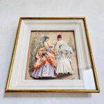 Victorian Shadow Box – 3D Décor with La Mode Illustree Print and Fabric Detail - Image 8
