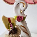 Dresden Porcelain Lady Figurine Lamp: Lace Victorian Style, Made in Germany - Image 6
