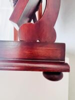 Vintage Swivel Beveled Vanity Mirror: Wood Dresser Top with Drawer - Image 9