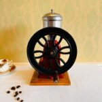 Wood and Cast Iron Coffee Grinder – Industrial Style Vintage Bar Decor - Image 6