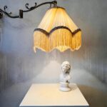 Fringed Wall Lamp – Scalloped Shade Boudoir Sconce, Soft Glow Vintage Lighting