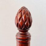 Wood Spiral Step Ladder – 4-Tier Semi-Circular Vintage Stair Display - Image 5