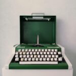 Olympia Traveller de Luxe Typewriter – German Portable Model, Mid Century Office Decor