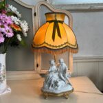 Biscuit Porcelain Table Lamp – Victorian Style Accent Light for Classic Interiors