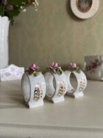 Set of 3 Royal Albert Bone China Napkin Rings – Moss Rose Pattern - Image 6