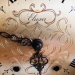 Eluxa Mantel Clock with Pendulum: Signed L. Liechti, Brass Bracket Style - Image 3