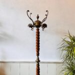 Mid-Century Wooden Coat Rack – Solid Wood Hall Tree, Entryway Stand - Image 3