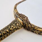 Vintage Vanity Set England – Hand Mirror, Hairbrush & Clothes Brush, Rococo Style Boudoir Décor, 1950s Dressing Table Set - Image 8