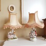 Italian Capodimonte Porcelain Table Lamp – Floral Detail, Romantic Bedside Lighting - Image 8