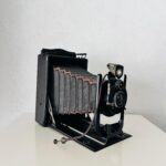 Antique Folding Camera with Special Aplanat Lens | Circa 1900s Vintage Bellows Camera | Collectible Early Photography Equipment