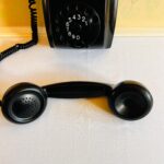 Retro Bakelite Wall Telephone – Dutch Ericsson PTT Rotary Phone, Black Mid Century Design - Image 4