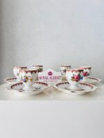 Royal Albert Lady Carlyle Egg Cup and Plates Set - Made in England - Image 2