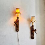 Bronze Putti Wall Sconces – Italian Cherub Candle Holders, Brevettato Pair - Image 2