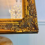 Vintage Rococo Gold Wall Mirror: Ornate Beveled French Style - Image 11