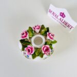 Royal Albert Candle Holder – English Bone China with Floral Motif, Pedestal Base - Image 3