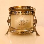 Art Deco Metal Warmer Stand – Chrome-Plated Tabletop Chafing Base, 1930s Vintage Kitchenware - Image 7