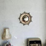 Sunburst Convex Mirror – Hollywood Regency Round Wall Accent, England-Made, Ornate Gilt Frame - Image 2