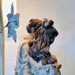 Victorian Couple Table Lamp with 3 Lily Shades – Romantic Figurine Light - Image 7