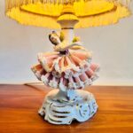 Lace Porcelain Table Lamp – Romantic German Lighting with Filigree Detail - Image 2