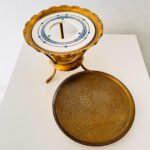 Art Deco Ceramic Teapot Warmer with Brass Stand – 1930s Tabletop Charm - Image 6