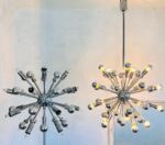 Chrome Sputnik Chandelier – 1970s Atomic Space Age Pendant Light - Image 7
