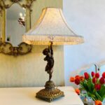 One of a kind French Lamp, Cherub Lamp , Rococo Style, Vanity Lamp, Home Decor, Interior Design - Image 4
