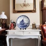 Antique Delft Blue Charger Plate: Hand-Painted Dutch Porcelain Decor - Image 3