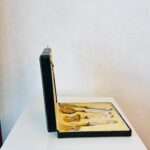 Vintage set of cutlery in the case - Image 3