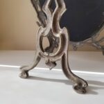 Gothic Table Mirror with Beveled Glass – Freestanding Vintage Metal Frame - Image 8