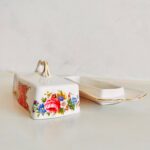 Rare find! Royal Albert 'Lady Carlyle' Butter Dish with Lid, Vintage Crockery, 1st quality, made in England - Image 4
