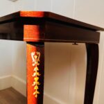 Italian Inlaid Wood Musical Table – Marquetry Accent, Petite Vintage Side Table - Image 5
