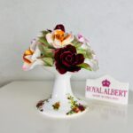 Porcelain Flower Bouquet – Handcrafted English Figurine, 1960s Floral Decor