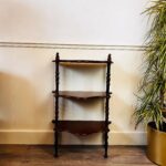 Mahogany Étagère Shelf – Ornate 3-Tier Display Stand, Vintage Plant Rack - Image 3