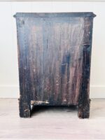 Italian Inlaid Wood Cabinet – 3 Drawers, Brass Pulls, Marquetry Detail - Image 9