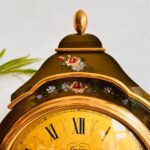 Bracket Mantel Clock with Pendulum – Comtesse Brass Shelf Clock, Fireplace Decor, Midcentury Charm - Image 5