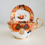 Royal Albert Gladiola Teacup and Saucer – Avon Shape, Crown China, 1950s Floral Collectible