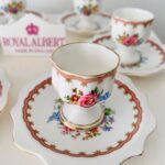 Royal Albert Lady Carlyle Egg Cup and Plates Set - Made in England