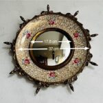 Sunburst Convex Mirror – Hollywood Regency Round Wall Accent, England-Made, Ornate Gilt Frame - Image 9